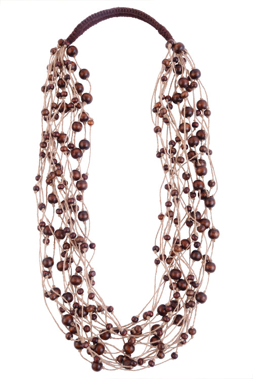 Mayabazaar 'Statement' Multistrand Venus Earth Necklace