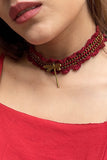Mayabazaar 'Statement' Crochet Choker Zara Dragon Necklace