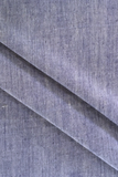 MORALFIBRE 'Blue' Handspun & Handwoven Yarn Dyed Fabric (0.5 Meter)