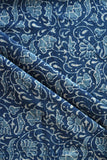MORALFIBRE Handwoven Natural Indigo Creeper Cotton Print Fabric Online