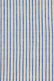 Moralfibre'-Cream & Blue Thin Stripe Fabric (0.5 Meter)