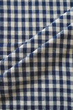 Moralfibre 100 % Cotton Handspun Handwoven 'Natural Indigo' Checks Fabric (0.5 meter)