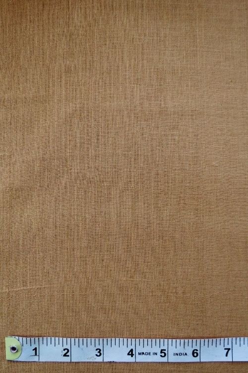 Moralfibre Organic Cotton Handspun Handwoven ' Vanilla Yellow' Natural Dyed Fabric (0.5 meter)