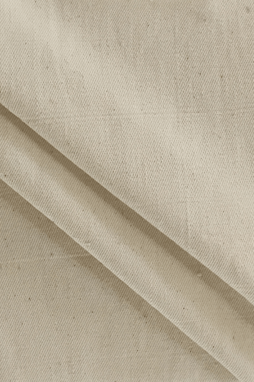 MORALFIBRE Grey Handspun & Handwoven Denim Fabric (0.5 Meter)
