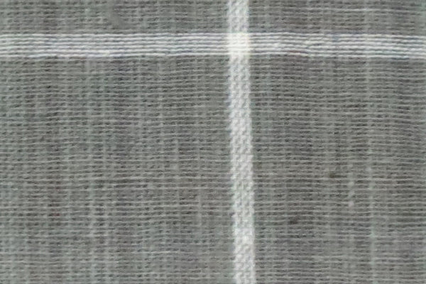 Moralfibre'-Grey & Cream 4Cm X 4Cm Checks Fabric (0.5 Meter)