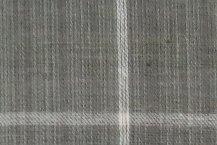 Moralfibre'-Grey & Cream 4Cm X 4Cm Checks Fabric (0.5 Meter)