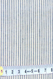 Cream & Blue Stripe Fabric MORALFIBRE  ( 0.5 m)