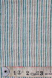Cream & Green Multy Stripe Fabric Moralfibre  ( 0.5 M)