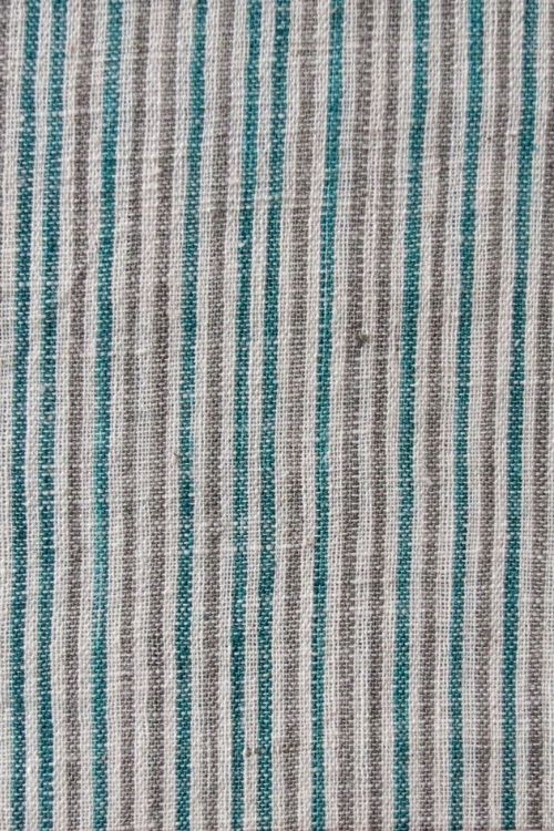 Cream & Green Multy Stripe Fabric Moralfibre  ( 0.5 M)