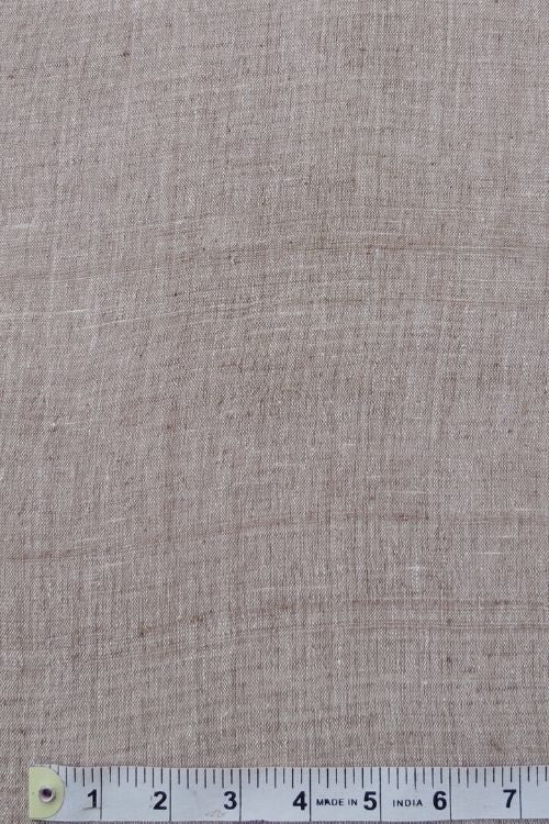 Moralfibre Cotton Handspun Handwoven Handspun Handwoven 'Brown' Yarn Dyed Fabric (0.5 meter)