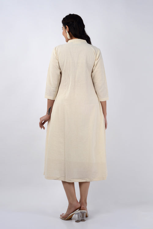 Moralfibre Offwhite Pearl String Dress