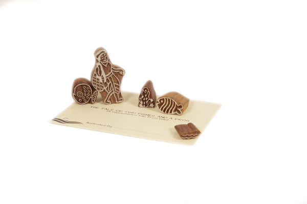 Potli DIY Panchatantra Block Print Kit - Two Fishes & The Frog