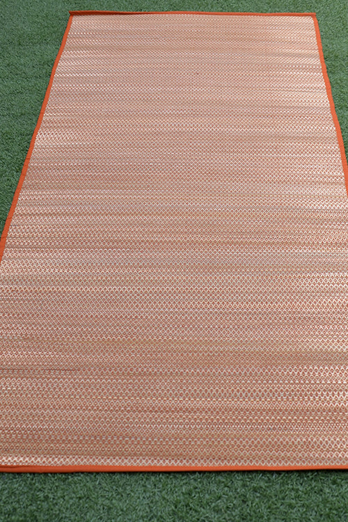 Dharini Madurkathi Floor Mat Orange (3Ft X 6Ft)