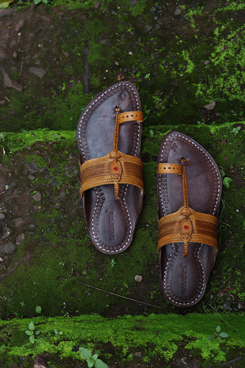 Genuine Leather Sandal For Mens