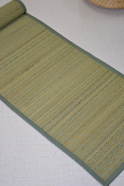 Dharini Madurkathi Table Runner Pista Green