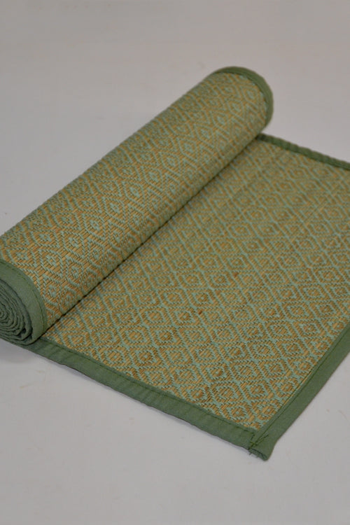 Dharini Madurkathi Table Runner Pista Green