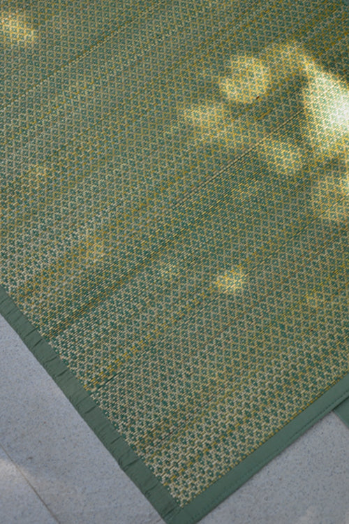 Dharini Madurkathi Floor Mat Olive Green (2ft x 5ft)