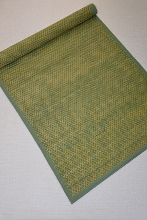 Dharini Madurkathi Floor Mat Olive Green (2ft x 5ft)