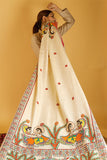 Madhubani Paints 'Manmohana Krishna' Madhubani Handpainted Pure Handloom Cotton Dupatta