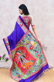Madhubani Paints Handpainted Madhubani 'Devi' Tussar Silk Saree