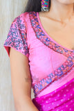 Madhubani Paints Handpainted Madhubani 'Sita Swayambar' Tussar Silk Blouse