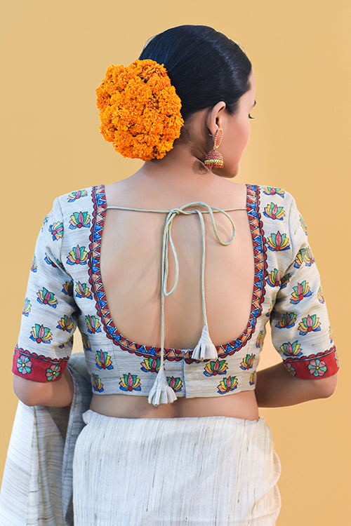 Padma Handpainted Madhubani Blouse Gubbaro