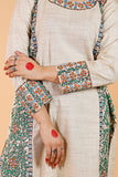 Gubbaro Handpainted Madhubani 'Mithila Baag' cotton Kurta