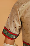 Gubbaro Handpainted Madhubani 'Mithila Motif' Cotton Blouse
