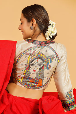 Readymade Designer V-neck Saree Blouse With Printed Patterns Designer Blouse  Deep V-neck Blouse With Pure Cotton Lining, Bridal Saree Blouse 