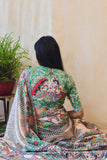 MANORATH Handpainted Madhubani Tussar Silk Madhubani Paints