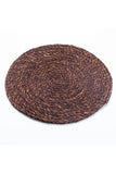 Handmade Sabai Grass Round Table Mat set of 4 (Brown)