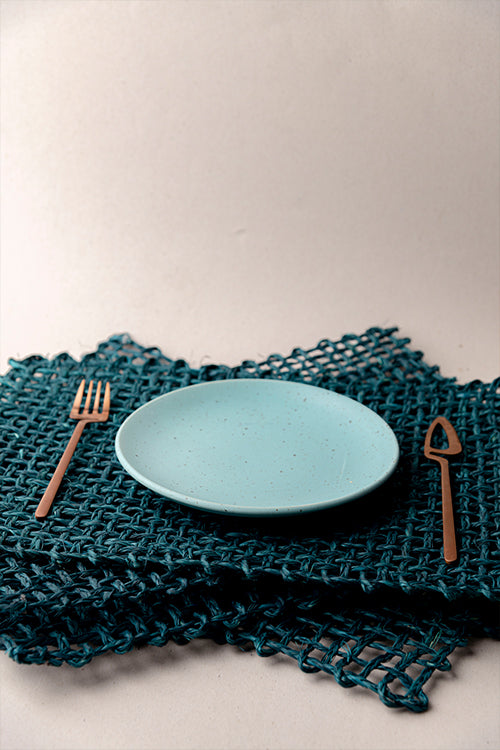 Handmade Sabai Grass Table Mat (D Blue)