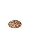 Kadam Haat Handmade Wicker Wall Plate 6"