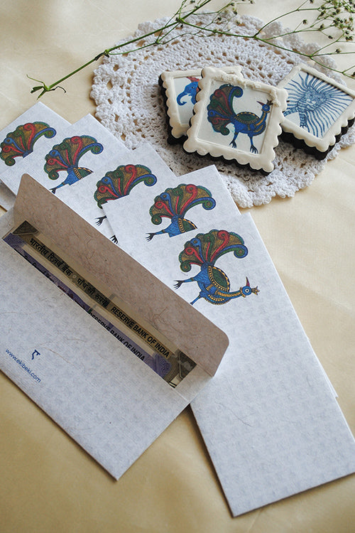 Ekibeki Chitrakathi Envelope Set Of 6 Set Of 6 Envelop White