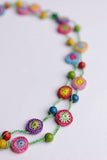 Samoolam Multicoloured Tikki with Beads Necklace
