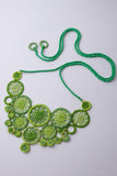 Samoolam Handmade Mandala Necklace Green