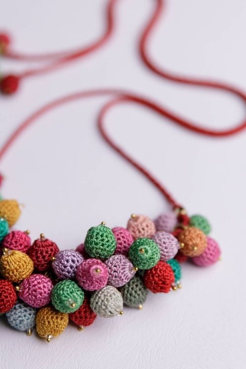 Samoolam Multicoloured Bouquet Necklace