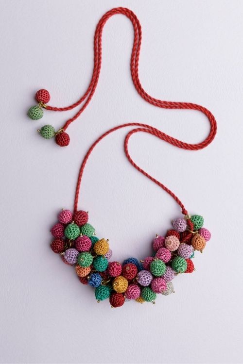 Samoolam Multicoloured Bouquet Necklace