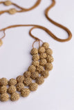 Samoolam Handmade Crochet Aadya Necklace - Copper