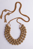 Samoolam Handmade Crochet Aadya Necklace - Copper