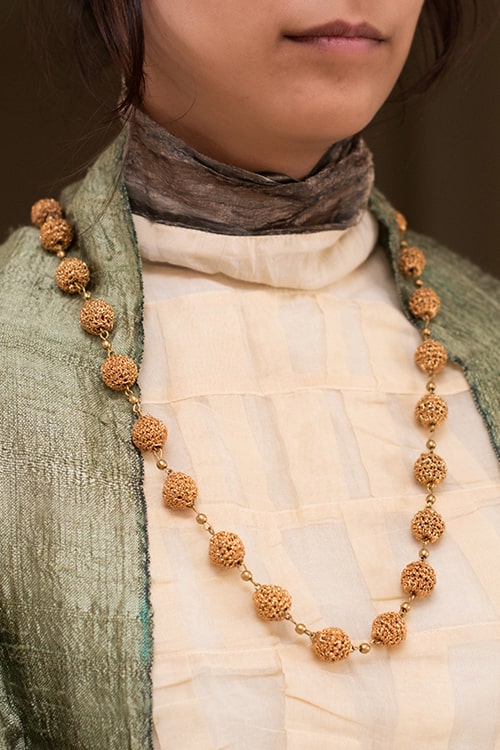 Samoolam String Bead Necklace ~ Copper