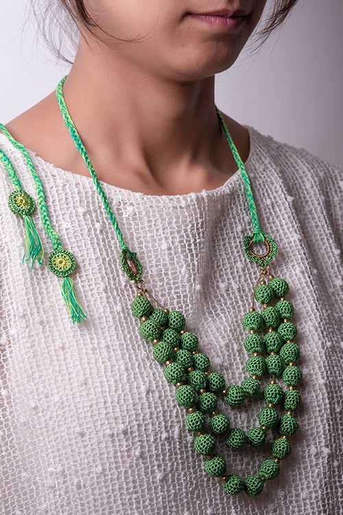 Samoolam Cheer Neckpiece ~ Green