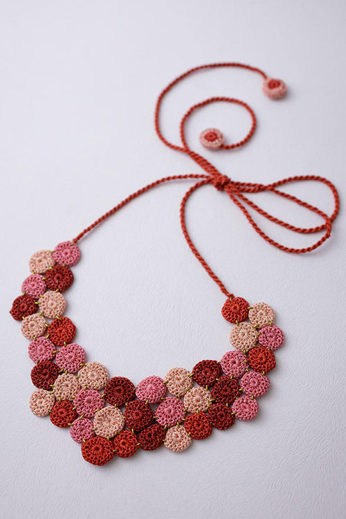 Samoolam Handmade Zuri Necklace ~ Red