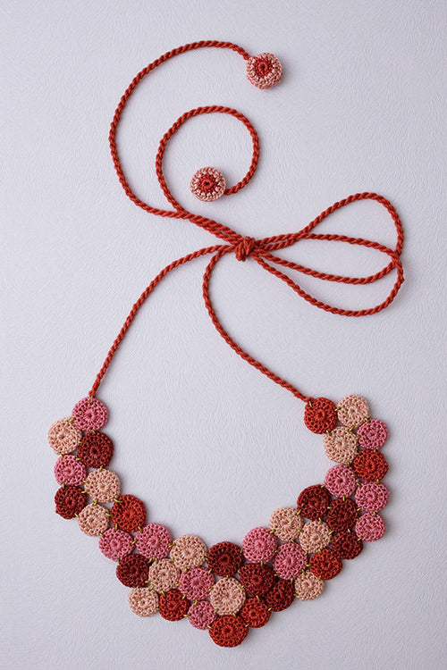 Samoolam Handmade Zuri Necklace ~ Red