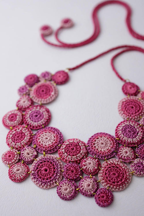 Samoolam Handmade Kai Necklace Pink