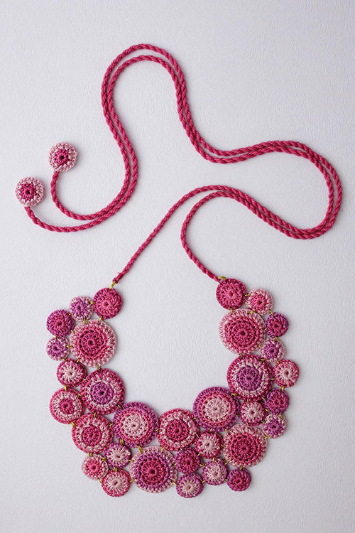 Samoolam Handmade Kai Necklace Pink