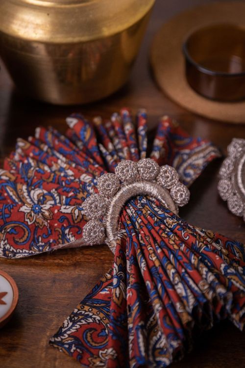 Samoolam Handmade Crochet Ziba Napkin Holders Rose Gold
