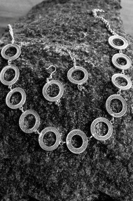 Silver Linings Rings Handmade Silver Filigree Necklace Set Online