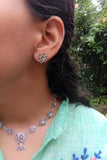 Silver Linings "Periwinkle" Silver Filigree Necklace Set