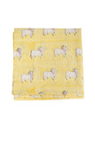 Kids Quilt Set Yellow And Green Cow Print